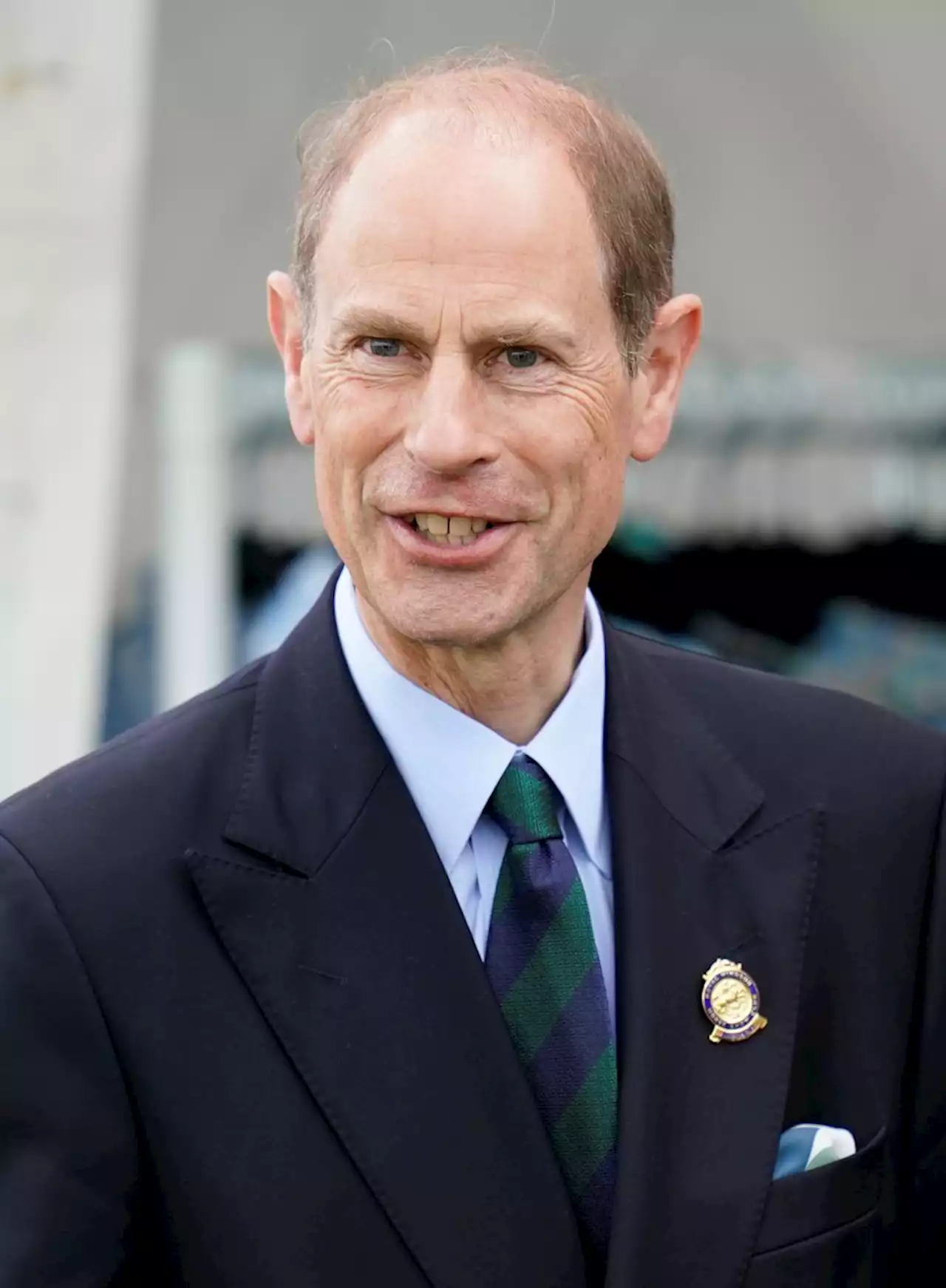 Prince Edward tries out virtual reality horesriding at Windsor Castle