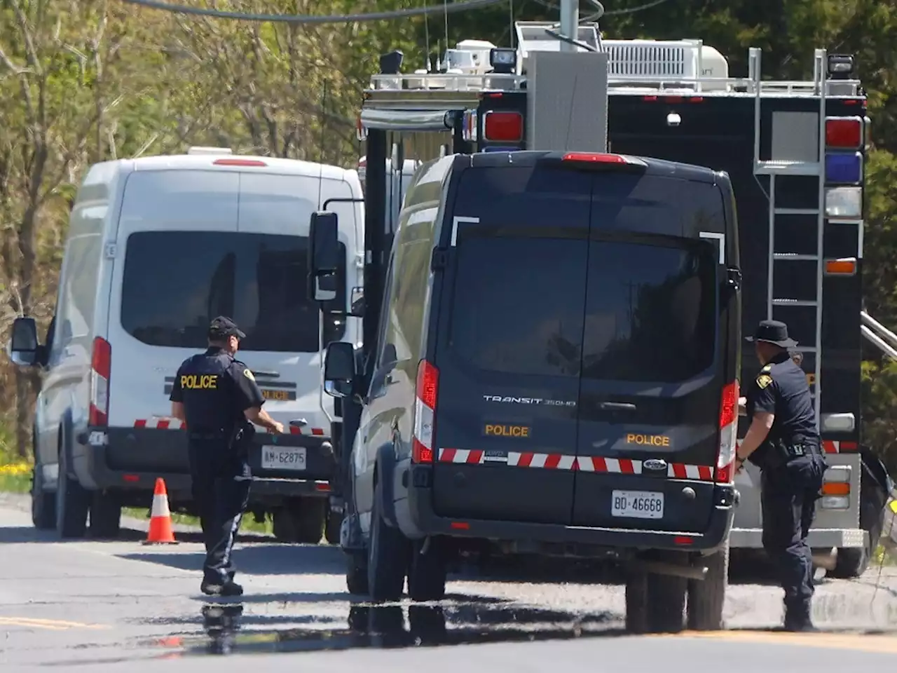 CRIME SCENE: Investigators comb through Bourget property a day after shooting kills OPP officer