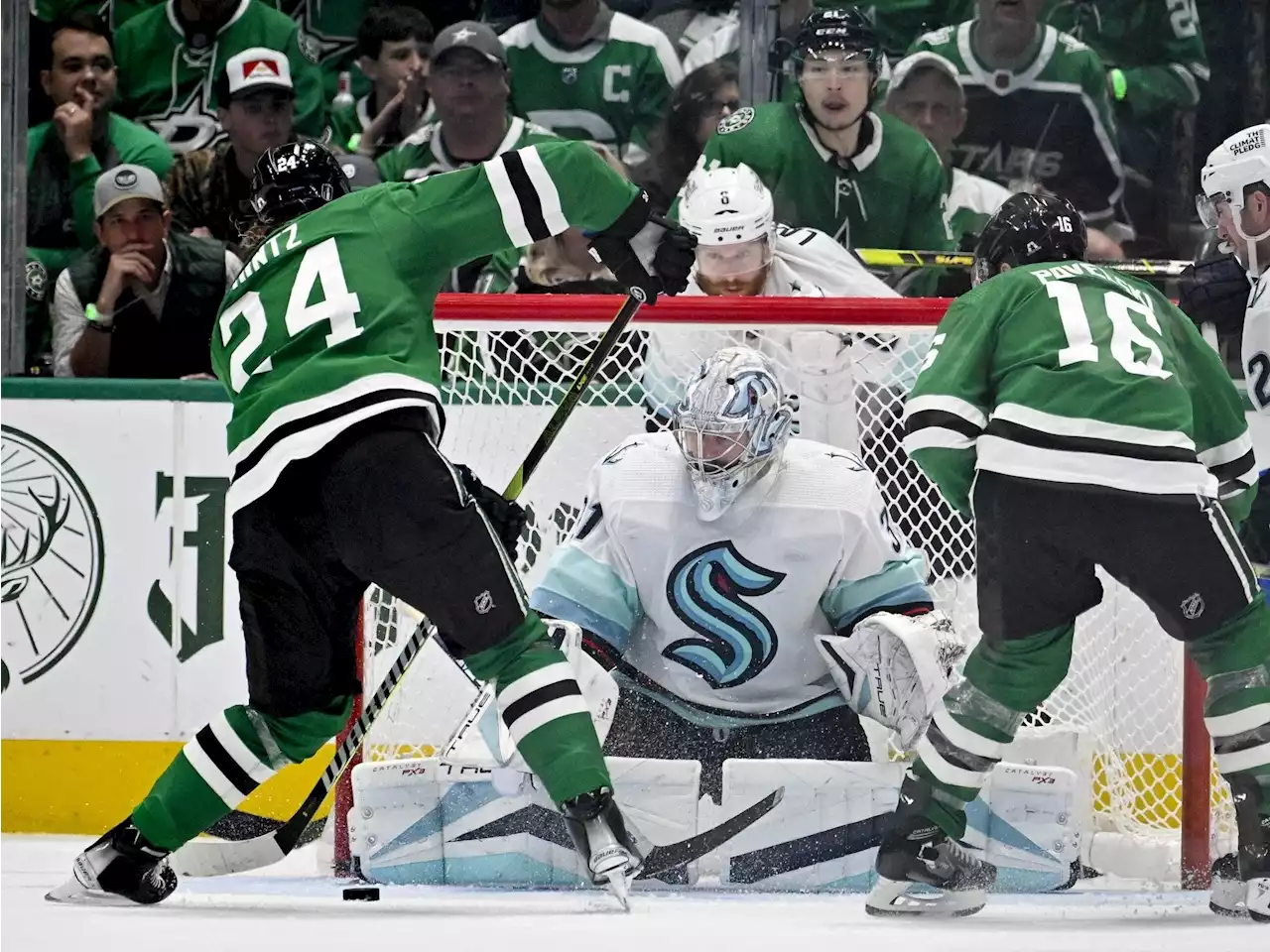 Roope Hintz has 2 goals, Joe Pavelski scores again as Stars take 3-2 series lead over Kraken