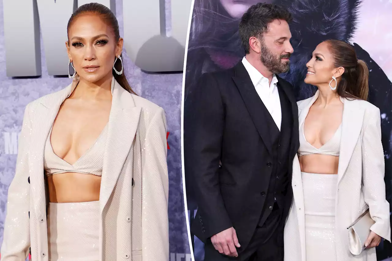 Jennifer Lopez wears sequin bra at ‘Mother’ premiere after Ben Affleck fight