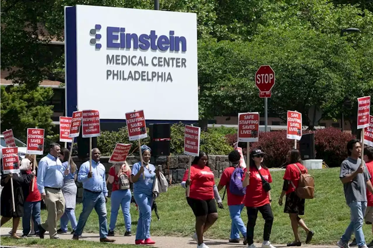 At picket outside Einstein hospital, nurses say they are stretched too thin: ‘We fall short.’