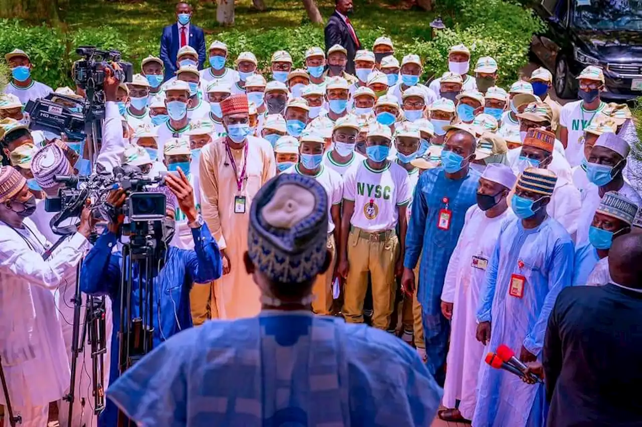 Buhari salutes NYSC at 50, lauds Gowon for vision