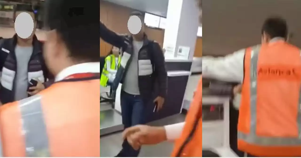 En video: pasajero borracho golpeó a funcionario de Avianca en Aeropuerto de Barranquilla