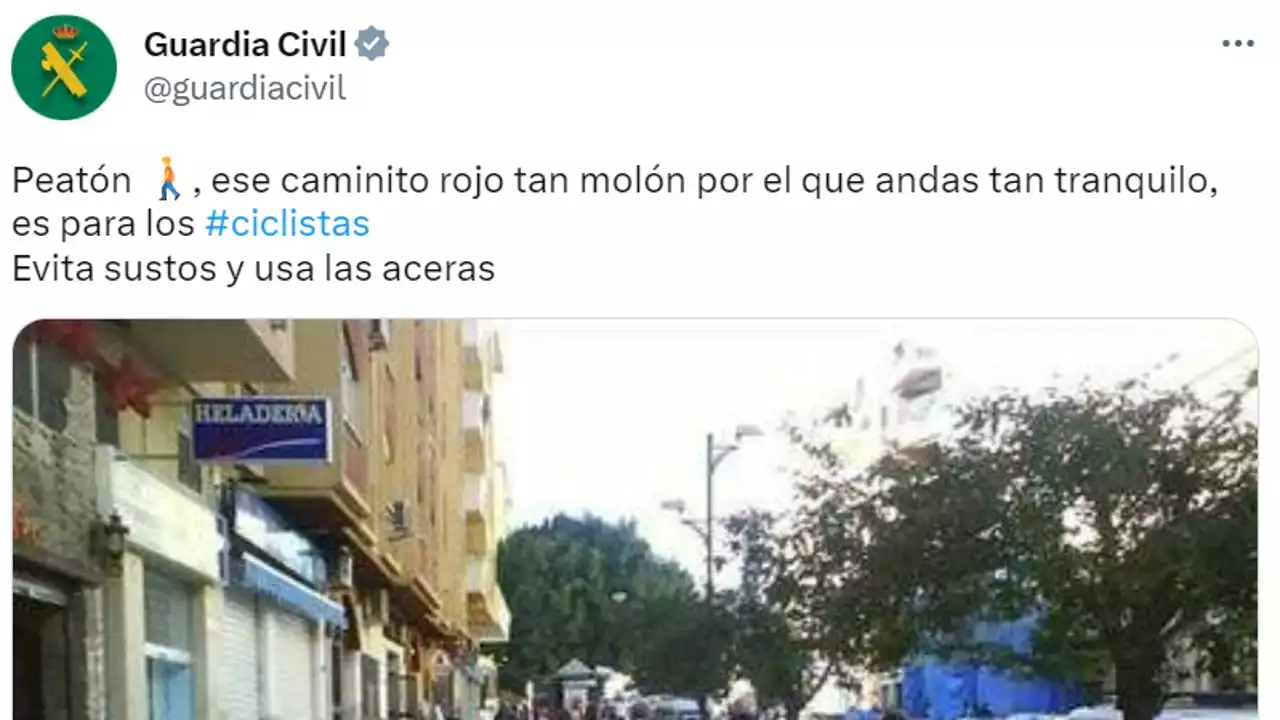 El polémico aviso de la Guardia Civil que se ha vuelto viral (y sí, tiene que ver con los ciclistas)