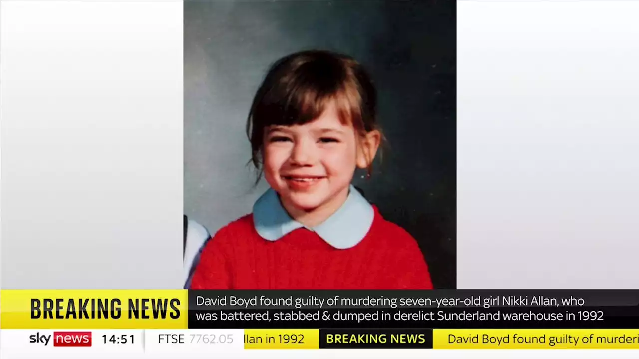 David Boyd found guilty of seven-year-old Nikki Allan's murder in 1992