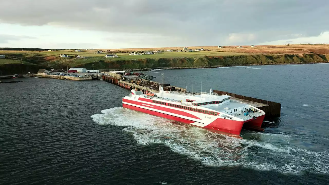 Delayed catamaran begins sailings on Scotland's west coast