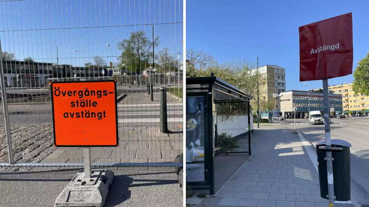 Stök i trafiken på Erikslustvägen – byggs om för Malmöexpressen