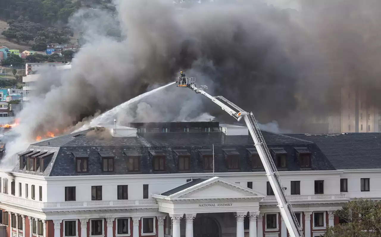 Parliament fire: Rubble yet to be removed as MPs inspect damaged buildings | The Citizen