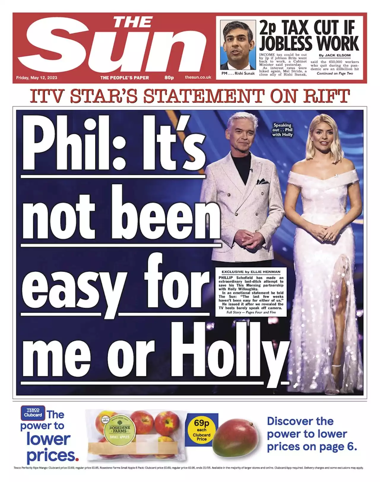 Phillip Schofield releases statement to mend relationship with Holly