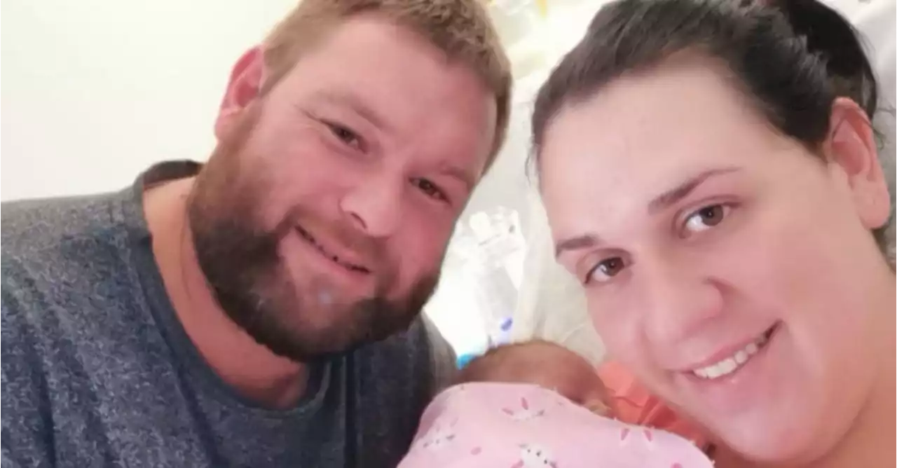 Baby born almost five years after hero dad saved mom’s life