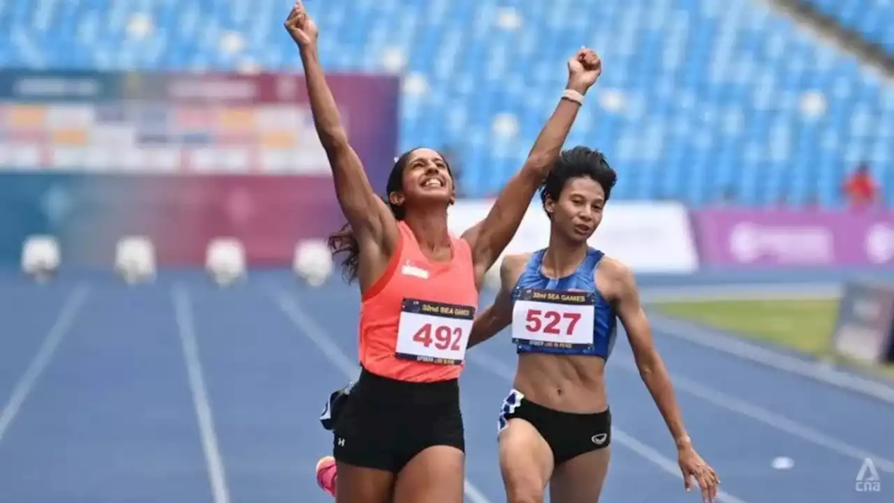 Singapore sprint queen Shanti Pereira wins 100m gold, clinches historic SEA Games double