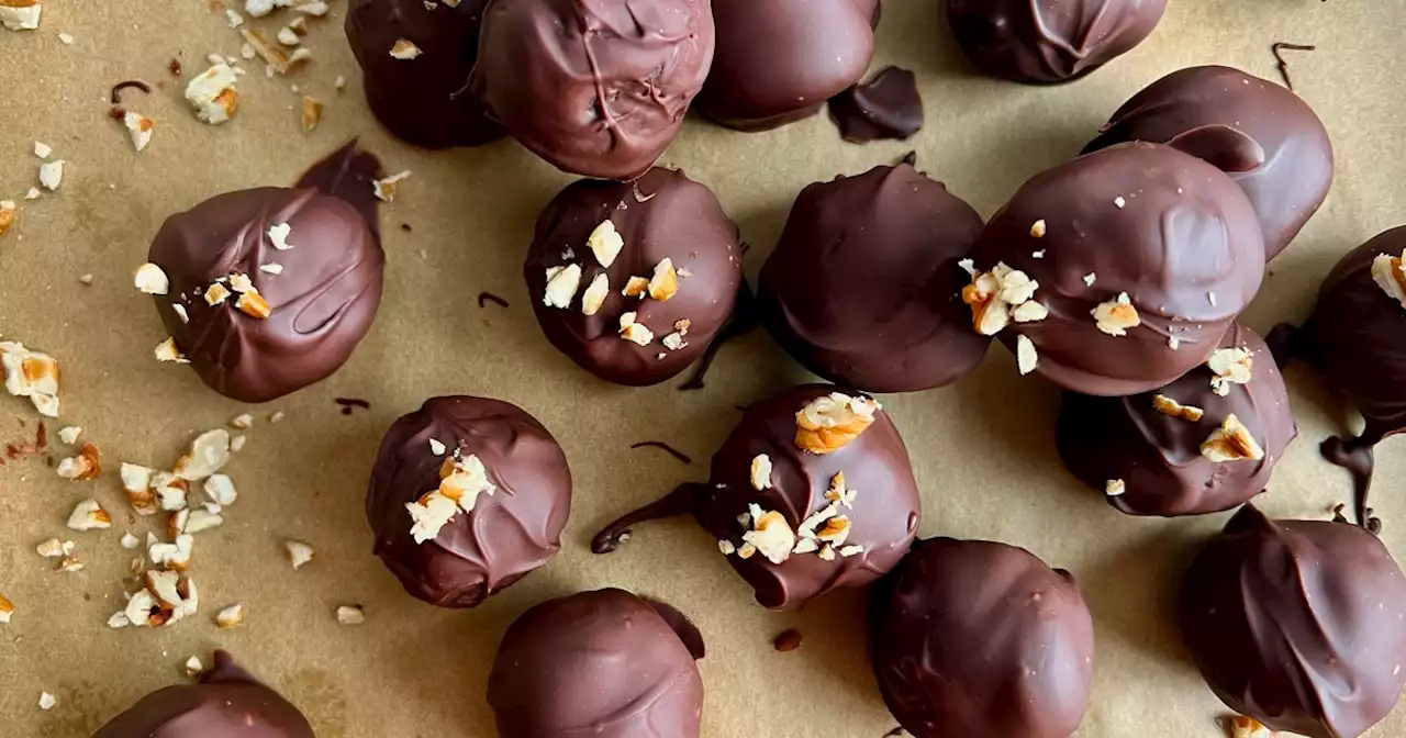 Make a batch of chocolate-coated bourbon balls for a quick treat