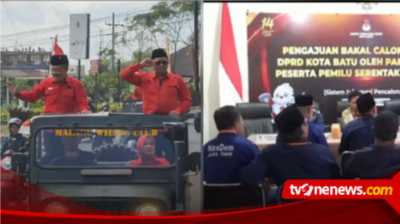 PDIP Jadi Partai Pertama yang Daftar Bacaleg di KPU Kota Batu, Disusul Partai Nasdem