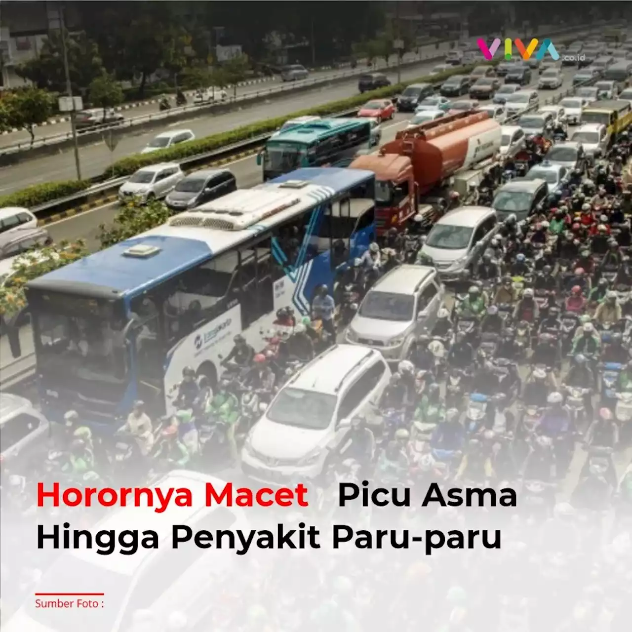 Horornya Macet Jakarta, Picu Asma Hingga Penyakit Paru-paru