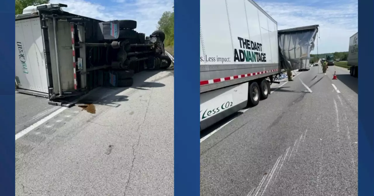 Indianapolis man arrested for driving and wrecking a semi while under the influence