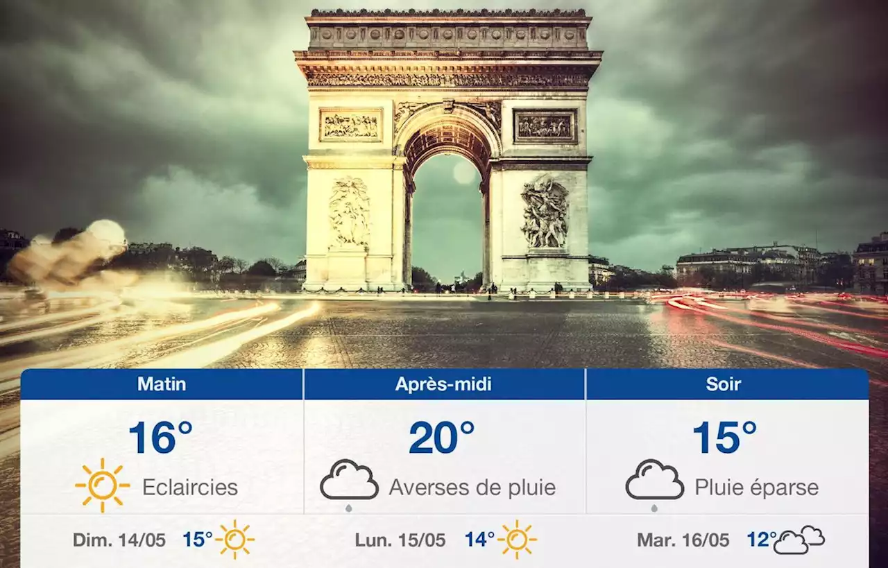 Prévisions météo du samedi 13 mai 2023 à Paris