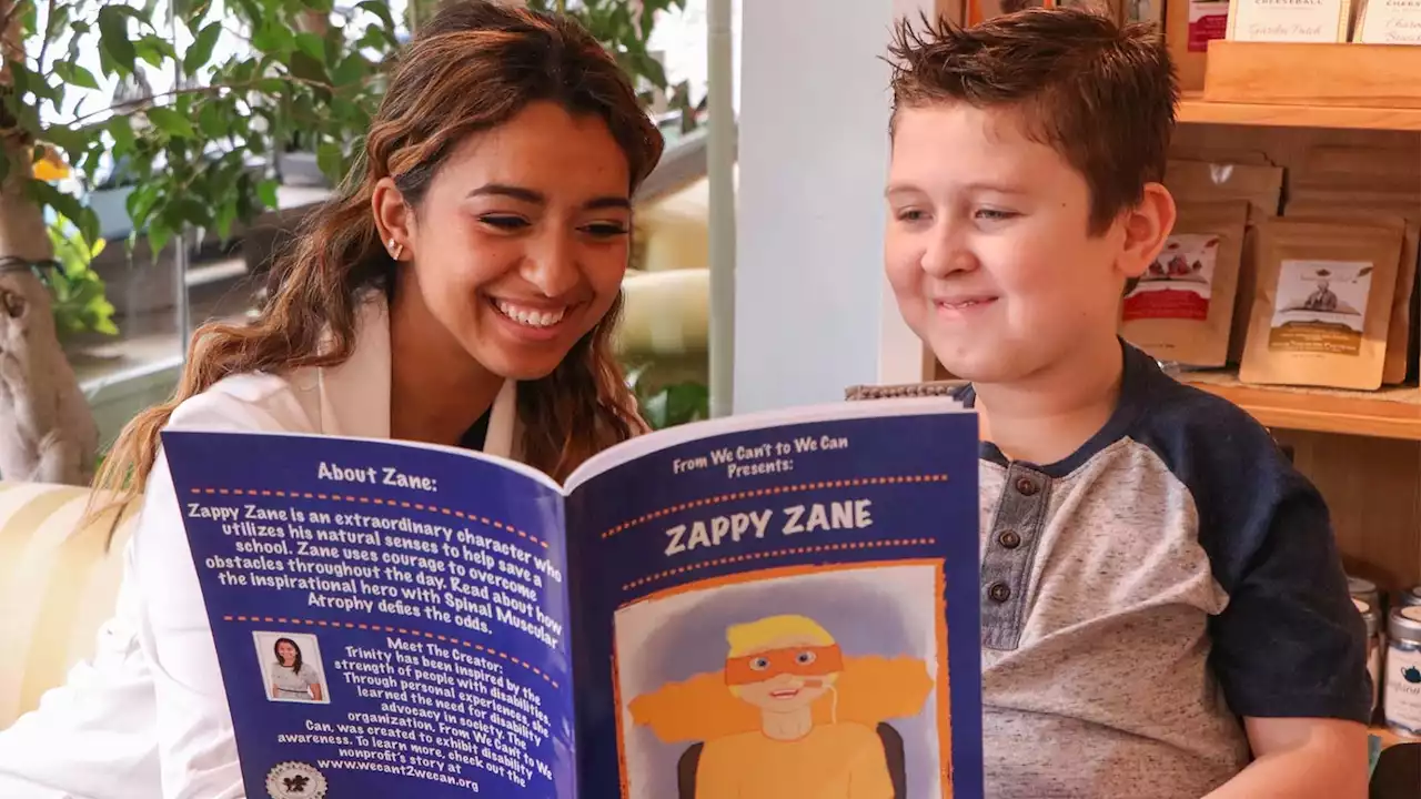 12-year-old 'superhero' stars in book about overcoming disabilities