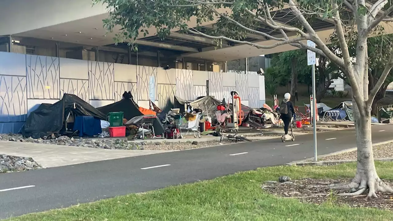 Three levels of government struggle to communicate as homelessness rises in Brisbane, mayor points to COVID facility
