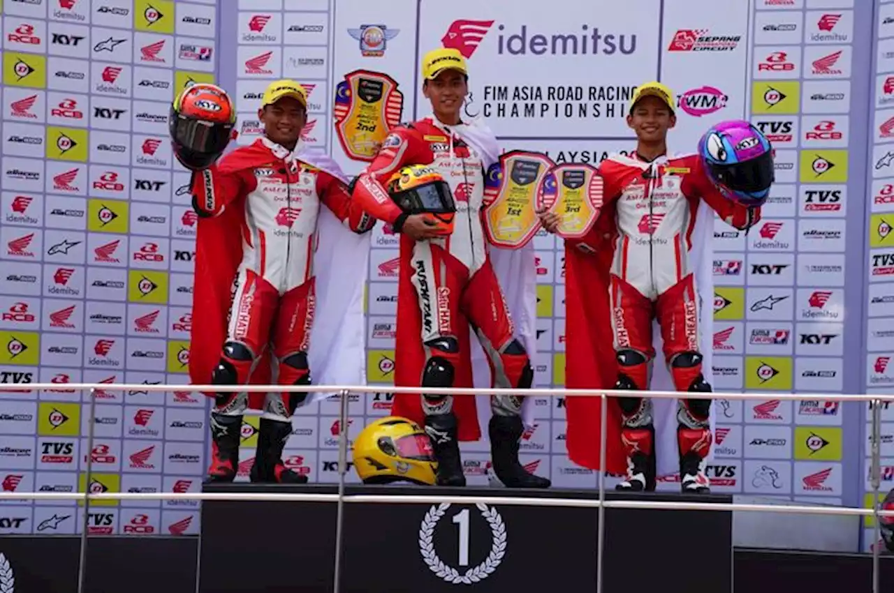 ARRC 2023 - Pembalap Astra Honda Kembali Kuasai Podium, Indonesia Raya Berkumandang - Bolasport.com