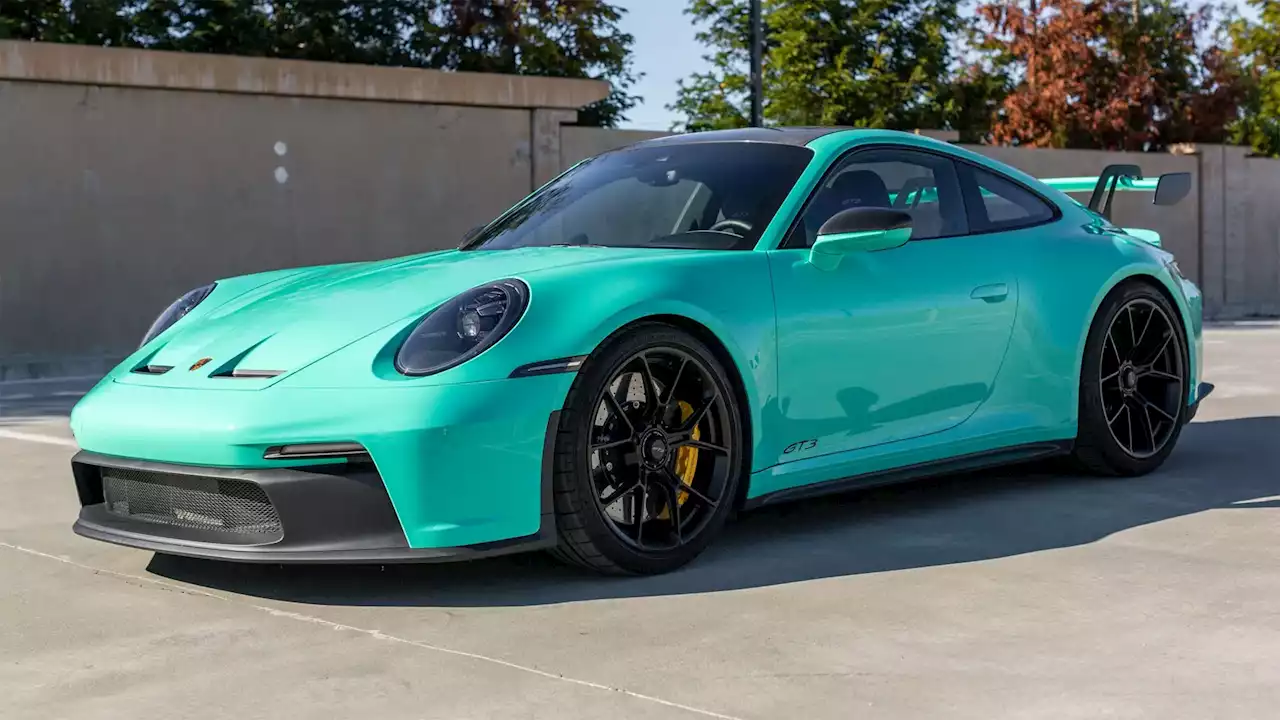 Mint Green 2022 Porsche 911 GT3 Turns Heads And Pockets At BaT Auction | Carscoops