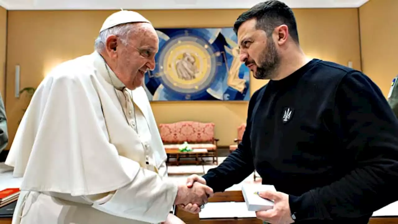 Zelenskyy meets with Pope Francis at Vatican, says he sought backing for his peace plan