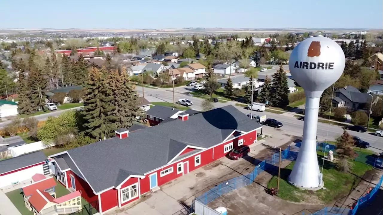 'We don't have a lot of built history left': Airdrie's water tower is getting a facelift