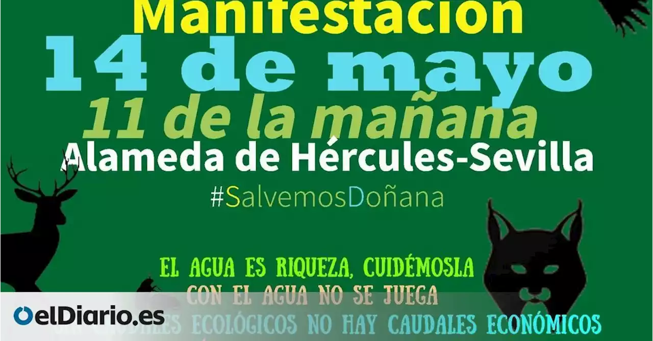 'Salvemos Doñana' sale a la calle contra la ampliación de regadíos de PP y Vox