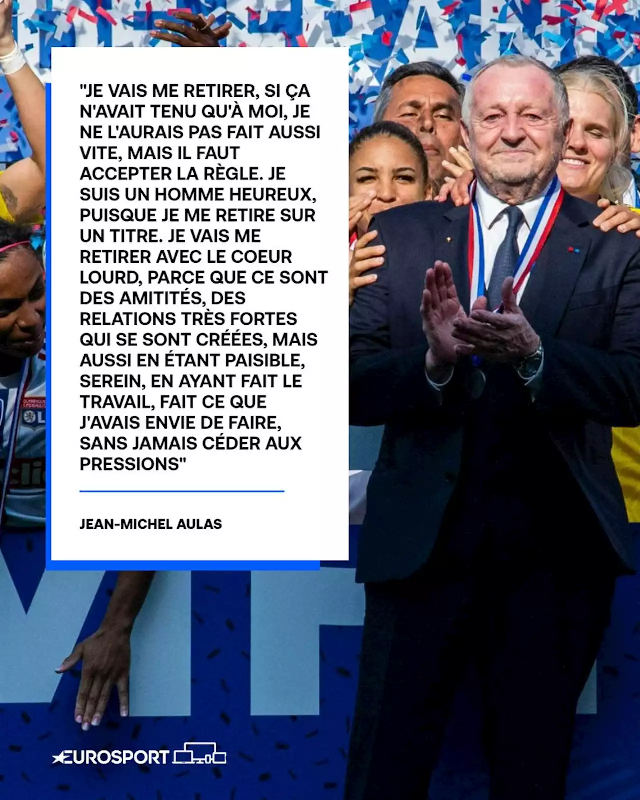 Coupe de France féminine - OL-PSG - Les féminines rendent un vibrant hommage à Jean-Michel Aulas