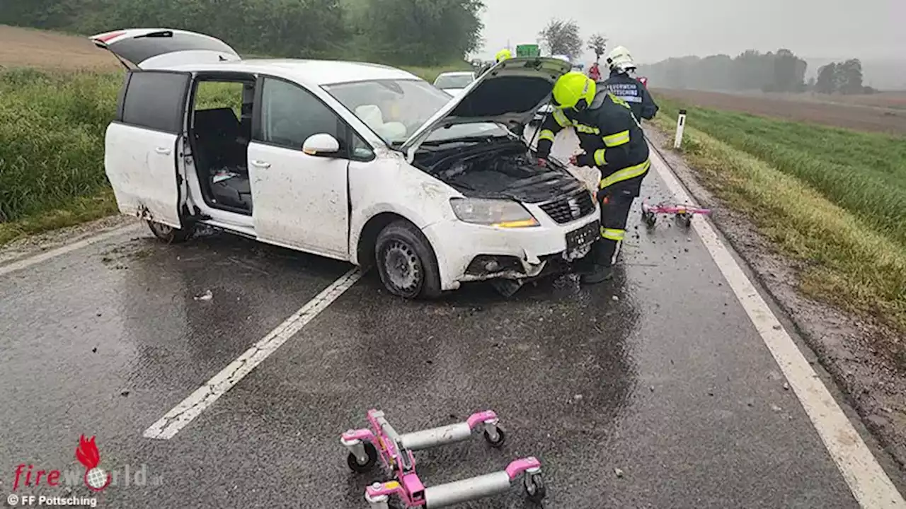 Bgld: Zweimal Einsatz auf der B 53 statt Übung bei der Feuerwehr Pöttsching