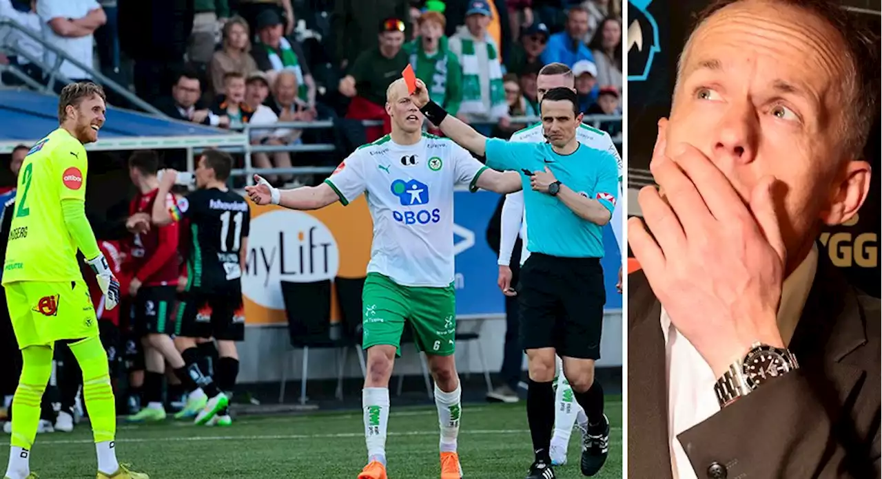 Marcus Sandberg utvisad - slog motståndare med bollen: 'För dumt'