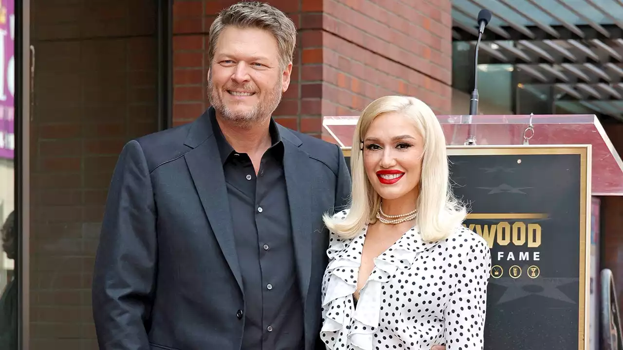 Blake Shelton celebrates Walk of Fame star, says 'nothing's official to me unless Gwen's a part of it'