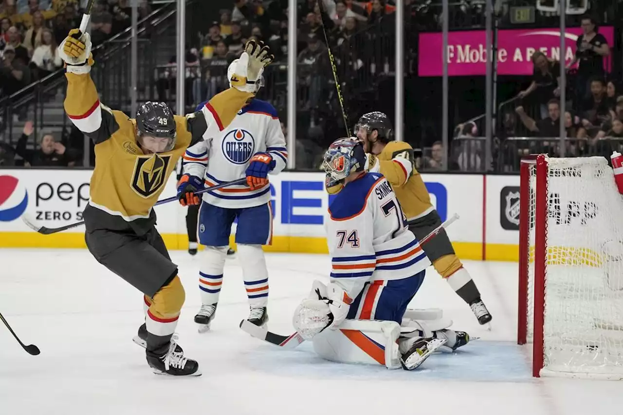 Golden Knights push Oilers to brink of playoff elimination with 4-3 win