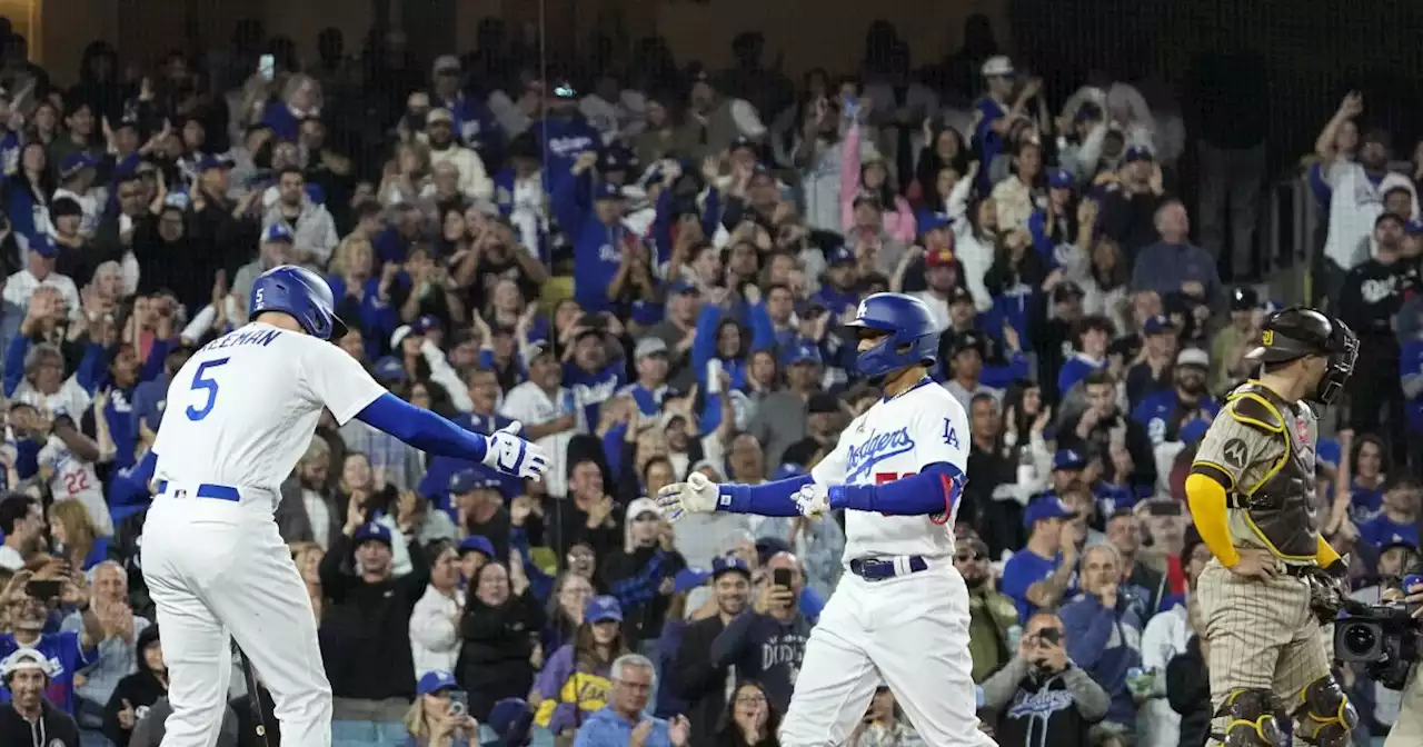 Mookie Betts and Freddie Freeman provide electricity in Dodgers' win over Padres