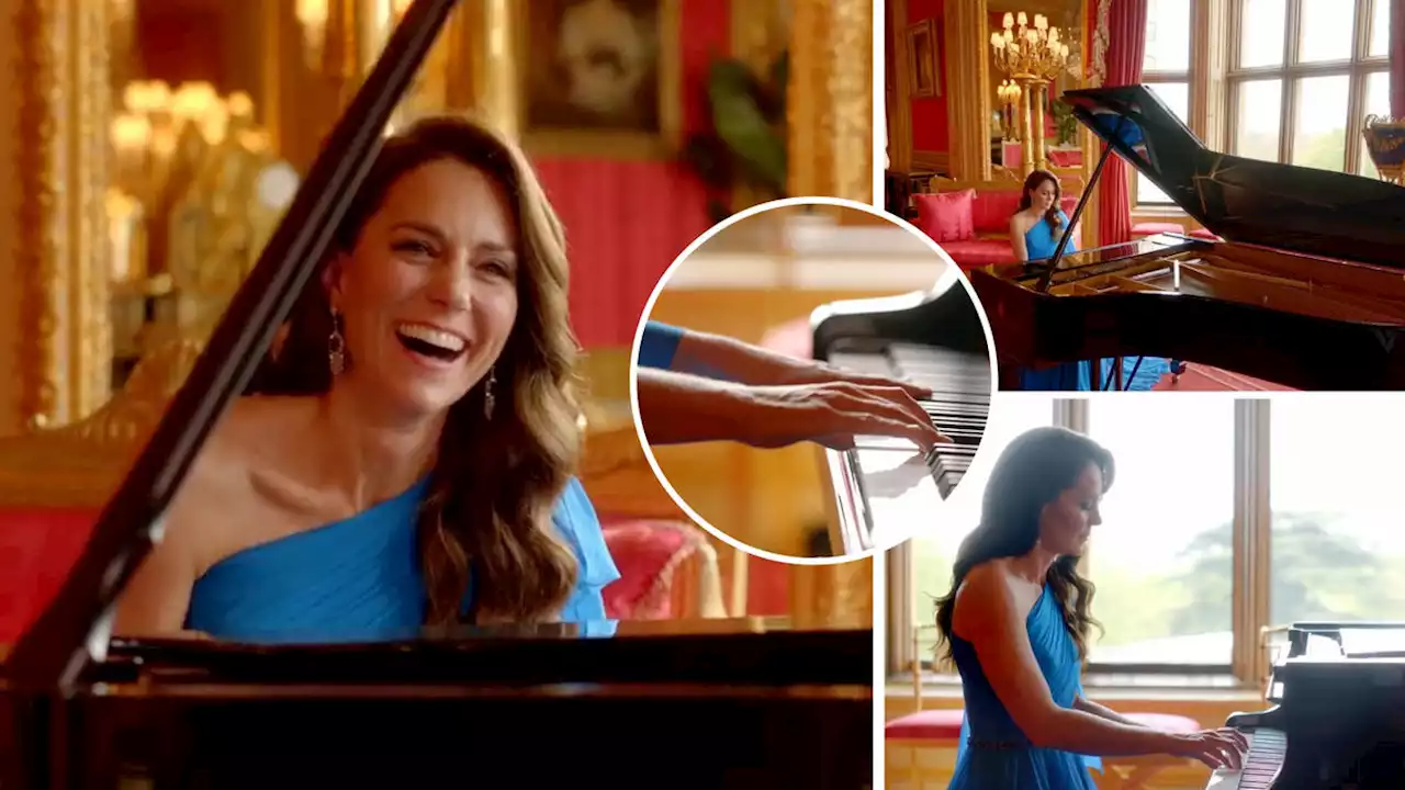 Kate plays piano in shock Eurovision appearance as grand final kicks off in Liverpool