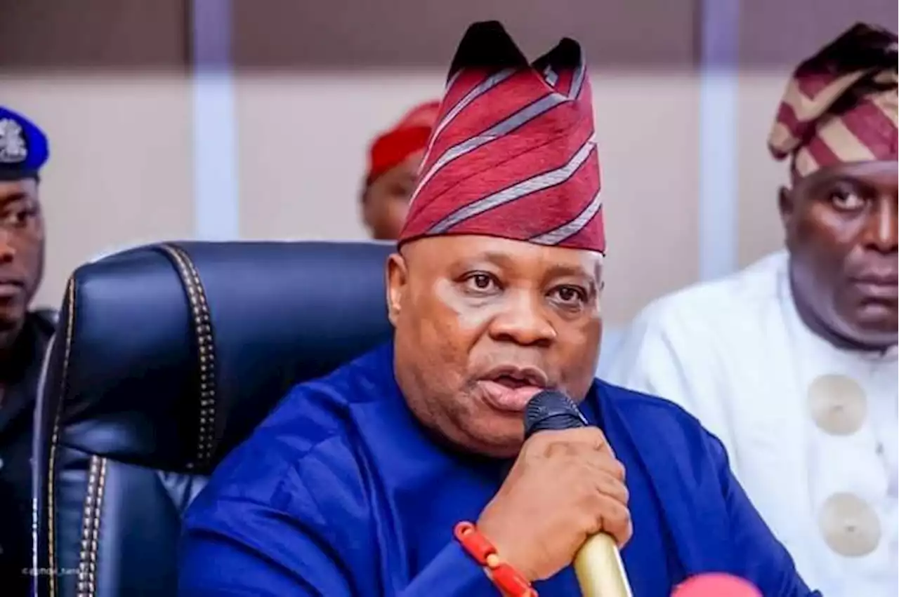 Buhari Greets Governor Adeleke At 63