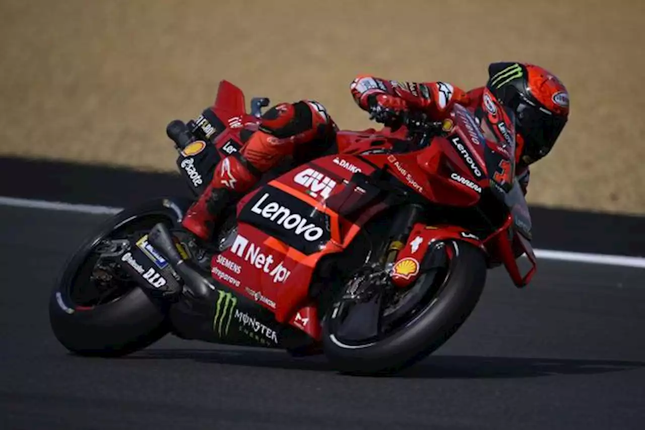 Francesco Bagnaia (Ducati) en pole du GP de France, Johann Zarco (Ducati Pramac) 9e