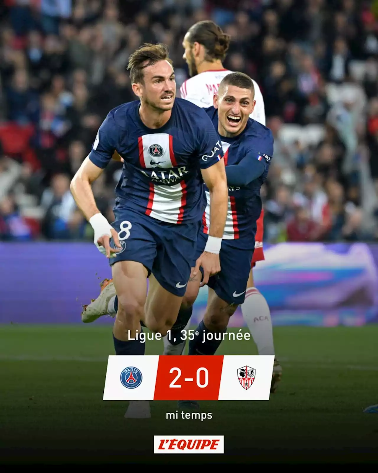 PSG - AC Ajaccio en direct, Ligue 1 Uber Eats (13/05/2023)