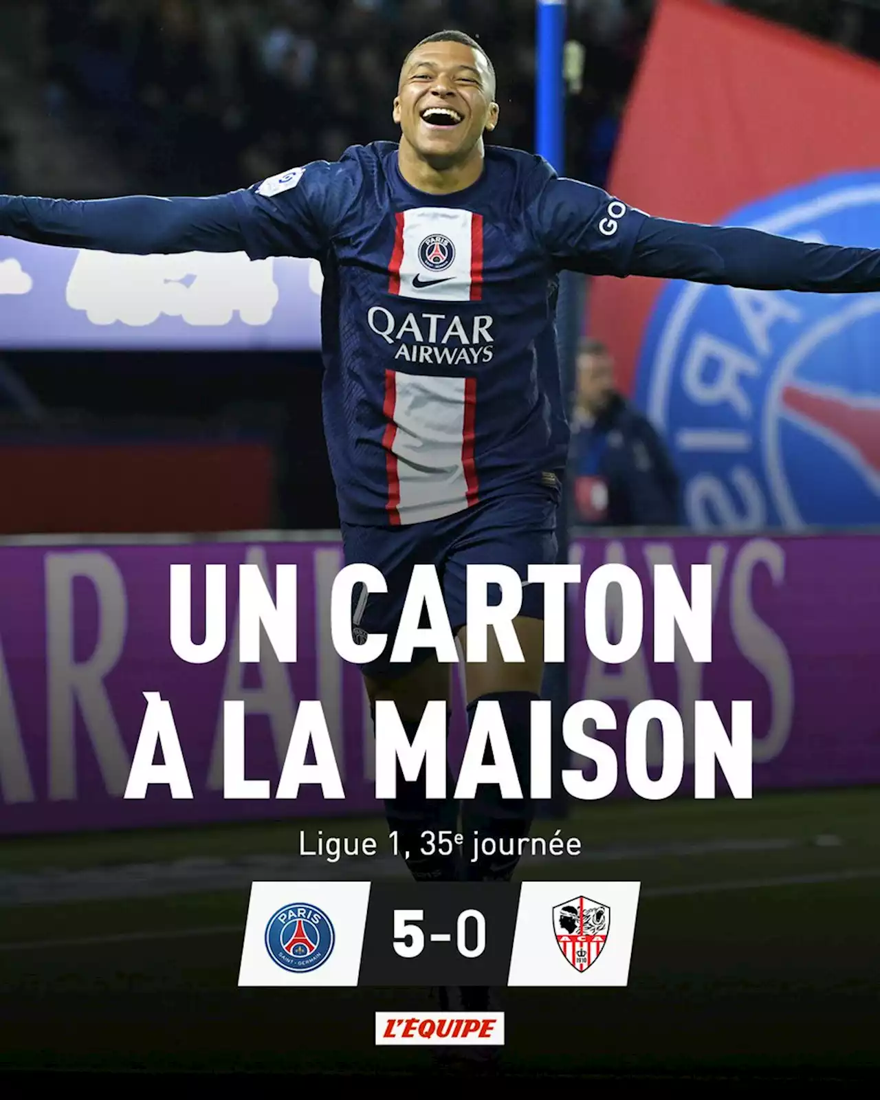 PSG 5-0 AC Ajaccio, Ligue 1 Uber Eats : résumé du match (13/05/2023)