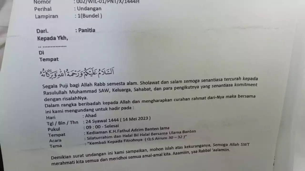 Beredar Video Halal Bihalal Khilafatul Muslimin di Banten