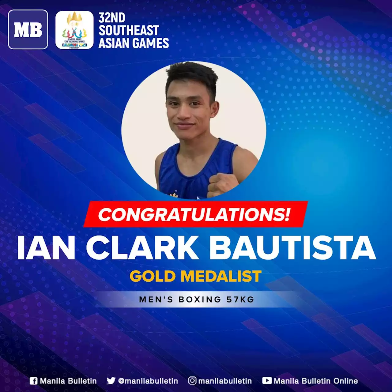 Ian Clark Bautista wins PH's first boxing gold