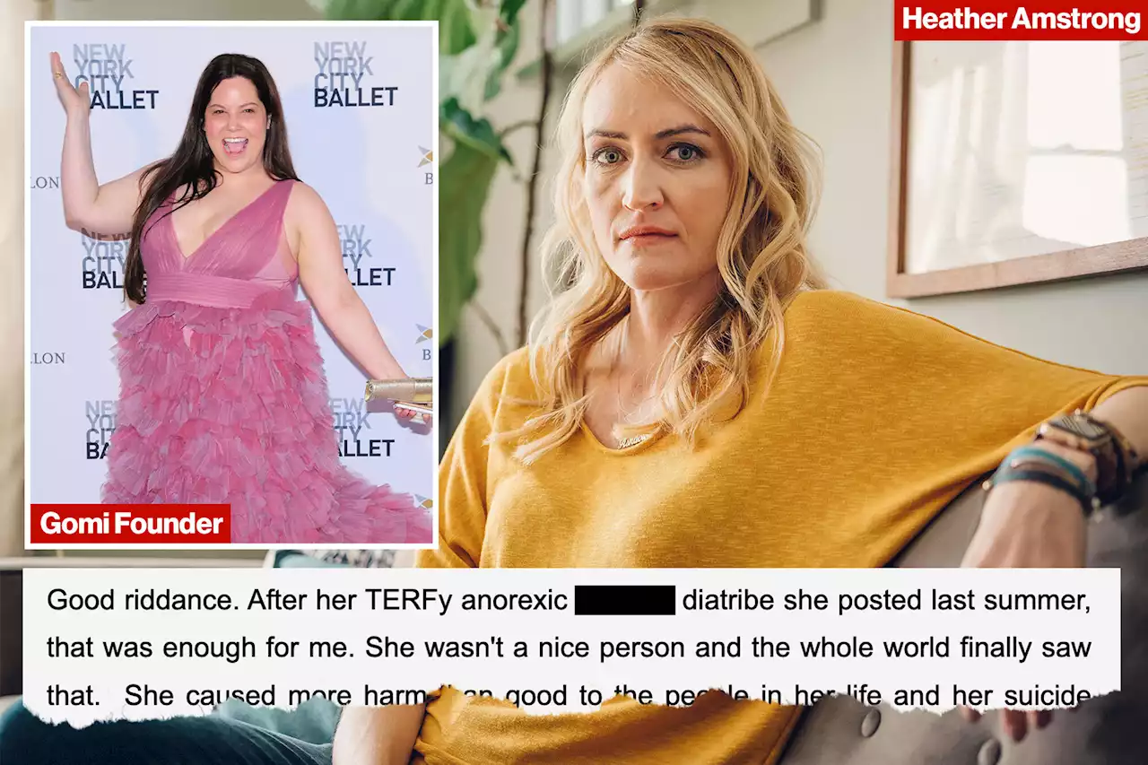 ‘Evil’ comment site GOMI trashed blogger Heather Armstrong in life and death