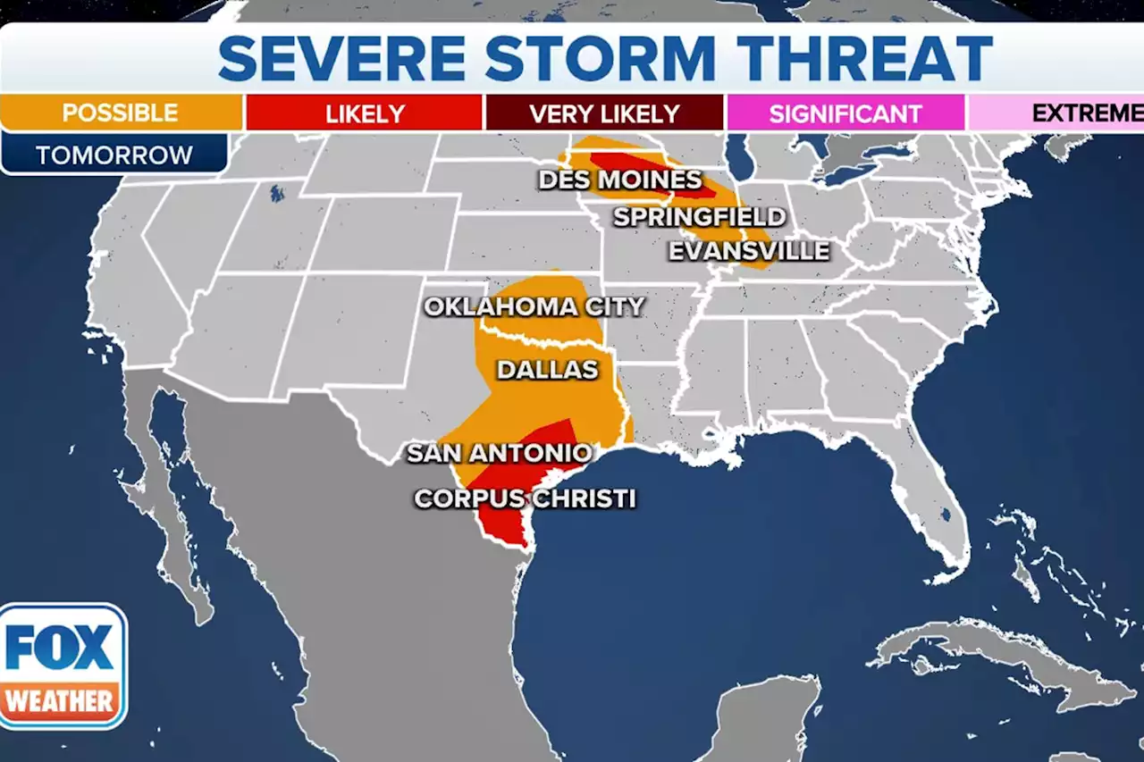 Large tornado spotted rolling through Plains during multi-day severe weather