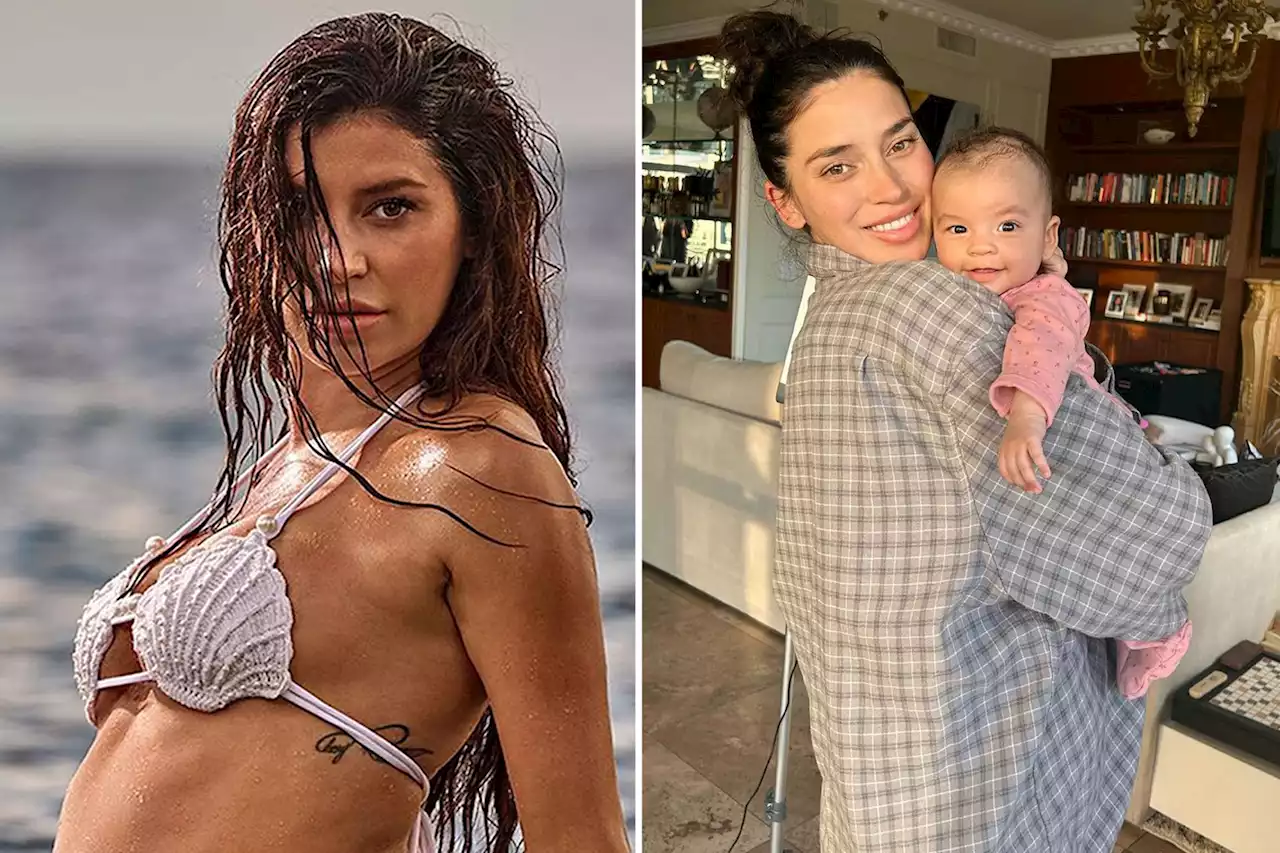 SI Swimsuit rookie Nicole Williams English poses for 2023 issue while 7-months-pregnant