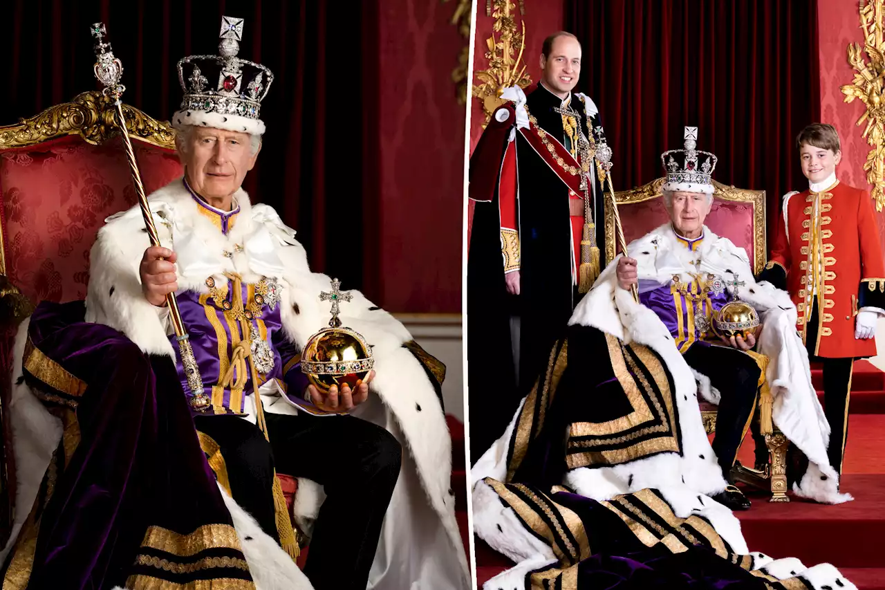 ‘No more queens’: New portrait shows King Charles with future kings William, George