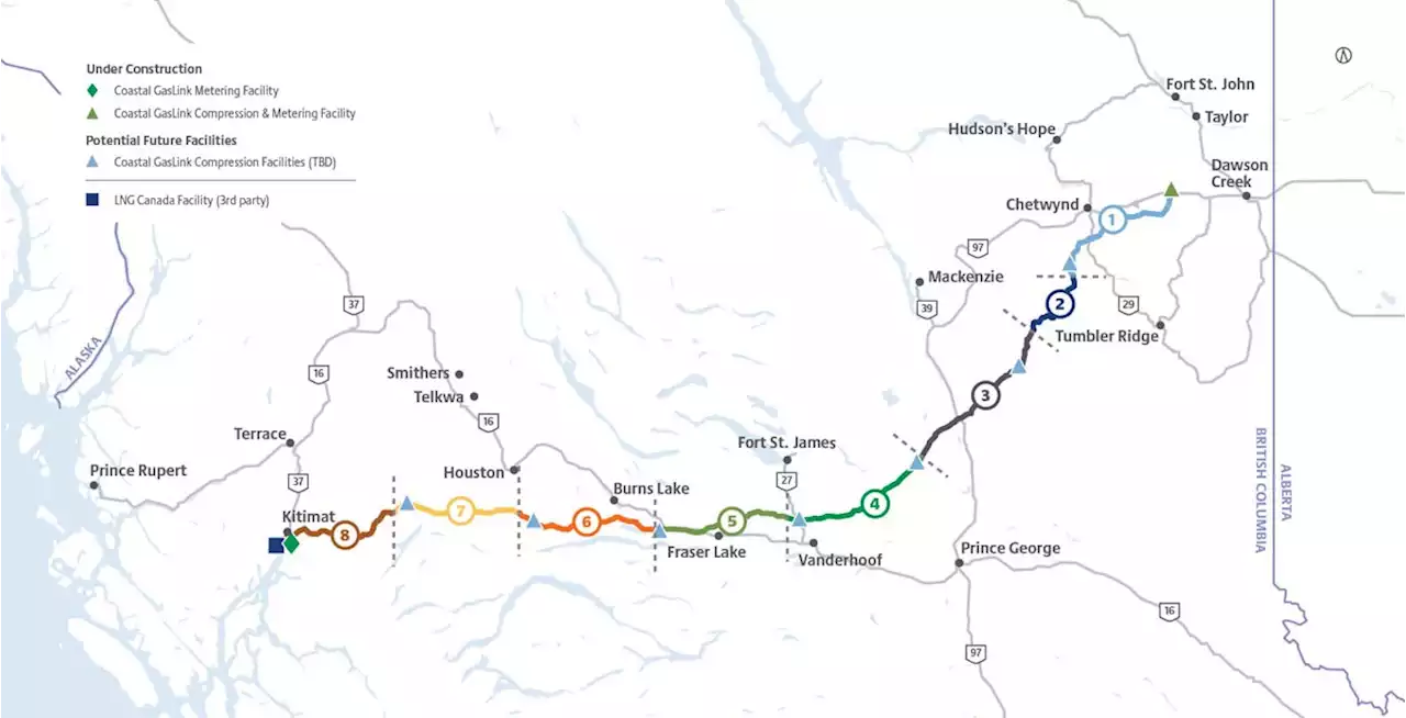 Work stopped on two sections of Coastal GasLink pipeline