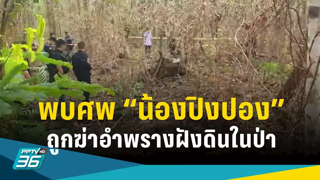 พบแล้ว ศพ “น้องปิงปอง” ถูกฆ่าอำพรางฝังดินในป่า