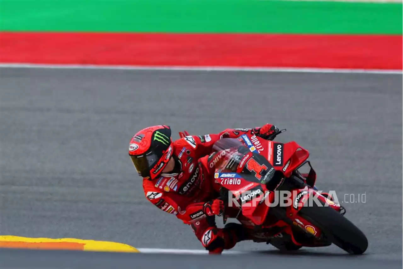 Kalahkan Marc Marquez, Bagnaia Tercepat di Sesi Kualifikasi MotoGP Prancis |Republika Online