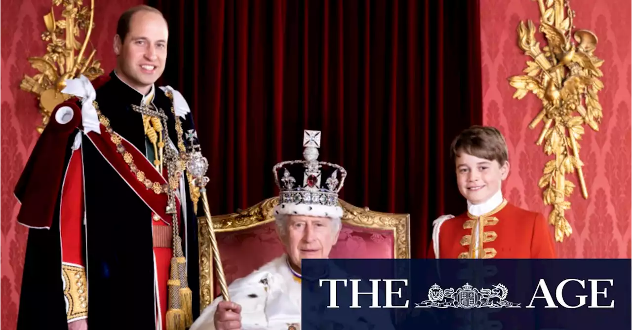 King Charles and heirs’ official coronation portrait unveiled