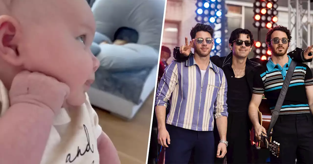 Kaley Cuoco’s baby has the cutest fan moment while watching Jonas Brothers on TODAY