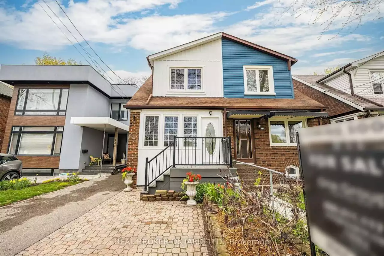 This three-bedroom semi-detached Toronto home is listed for $850,000